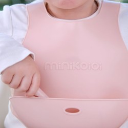 MinikOiOi Flexi Bib - Pinky Pink