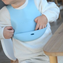 MinikOiOi Flexi Bib - Mineral Blue