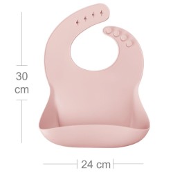 MinikOiOi Basics Bib - Pinky Pink