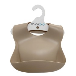 MinikOiOi Basics Bib - Bubble Beige