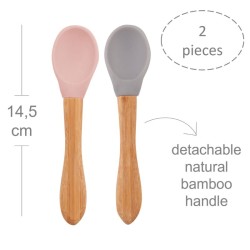 MinikOiOi Scoops - Pinky Pink / Powder Grey