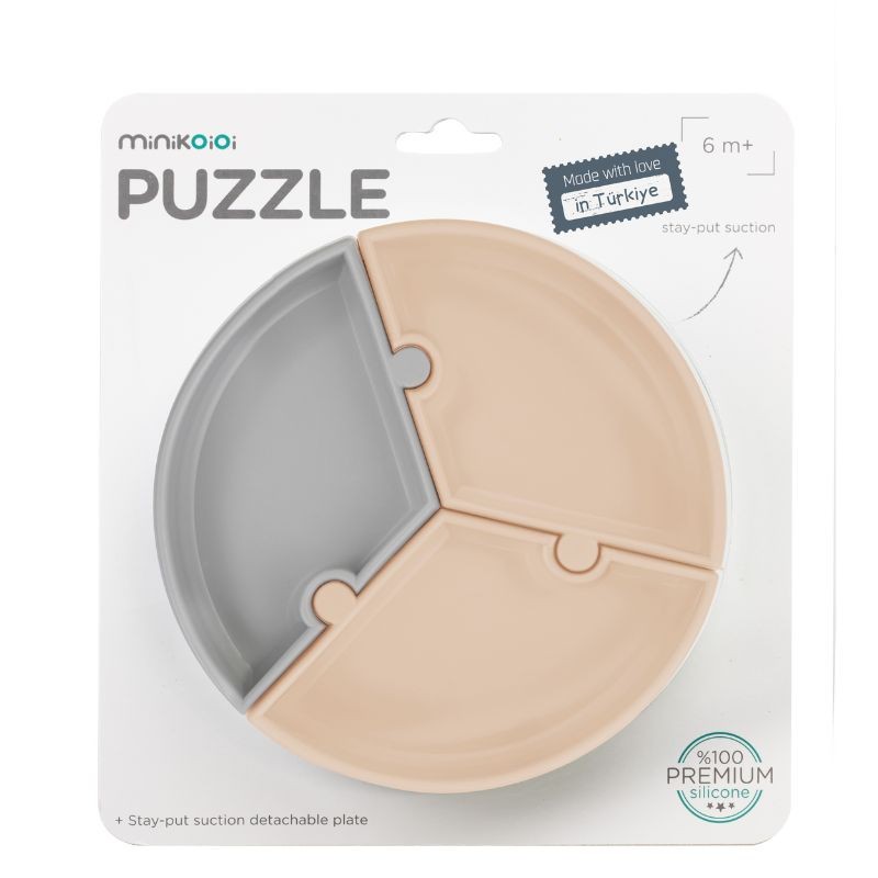 MinikOiOi Puzzle - Bubble Beige / Powder Grey