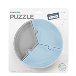 MinikOiOi Puzzle - Mineral Blue / Powder Grey